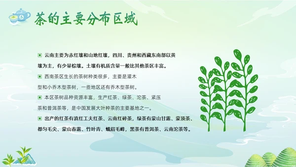 中国茶叶的起源和历史茶文化茶叶PPT课件中国传统文化