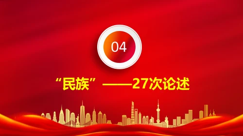 聚焦全国两会到团组高频词PPT模板