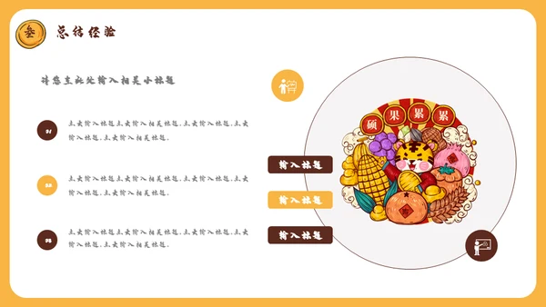 国潮风虎年规划全年工作总结通用PPT模板