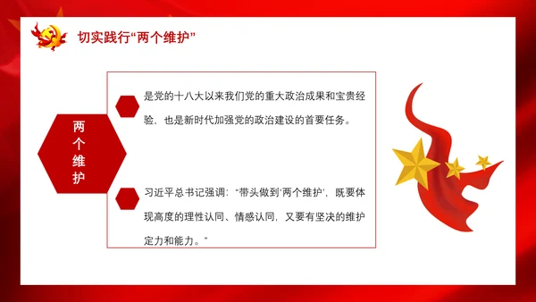 党政严守政治纪律践行两个维护PPT课件
