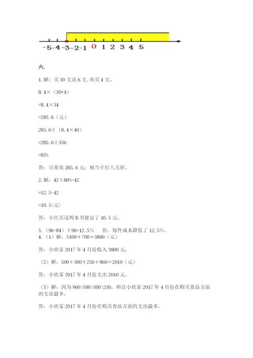 人教版数学六年级下册试题期末模拟检测卷及答案【历年真题】.docx
