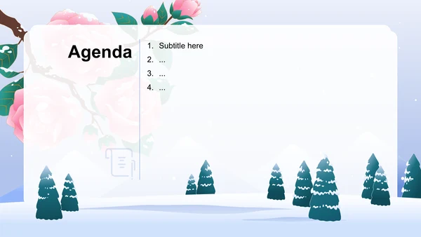 蓝色二十四节气科普介绍——小雪PPT主题