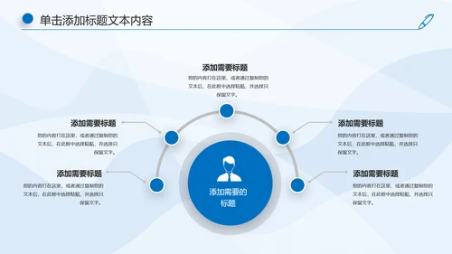 蓝色大气中国建设银行工作汇报PPT模板