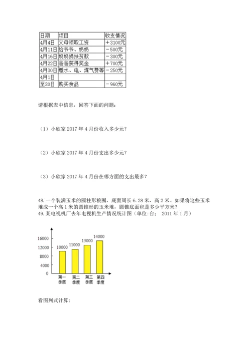 小升初数学应用题50道带答案.docx