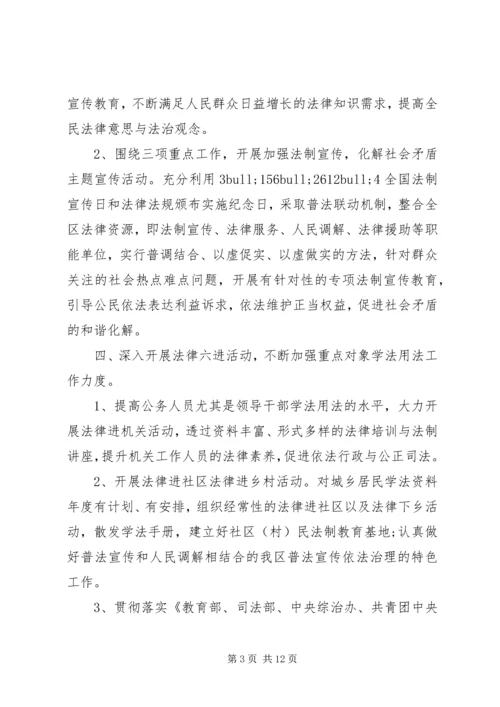 社区普法工作计划范文20XX年字.docx