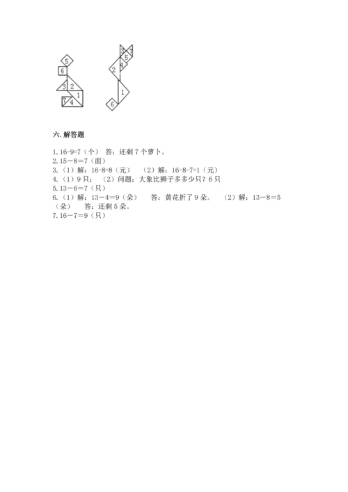 人教版一年级下册数学期中测试卷精品【典型题】.docx