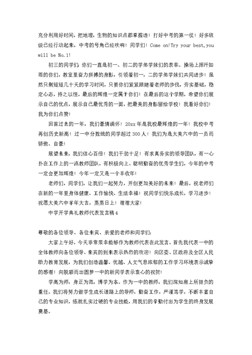 数学教师代表发言稿