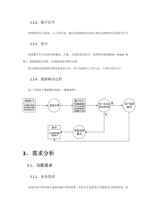 广工软件工程课程设计智能家居·智能灯光控制系统样本.docx