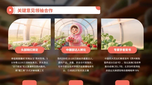 橙红色3D卡通农产品发布会宣传PPT