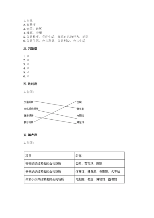 道德与法治五年级下册第二单元《公共生活靠大家》测试卷【全国通用】.docx