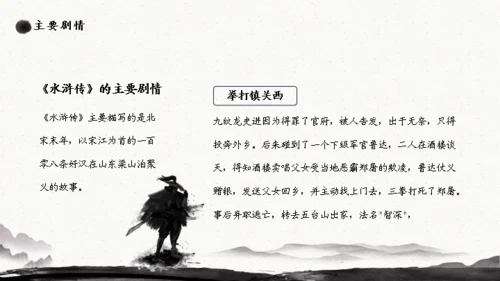 施耐庵《水浒传》分享通用PPT模板