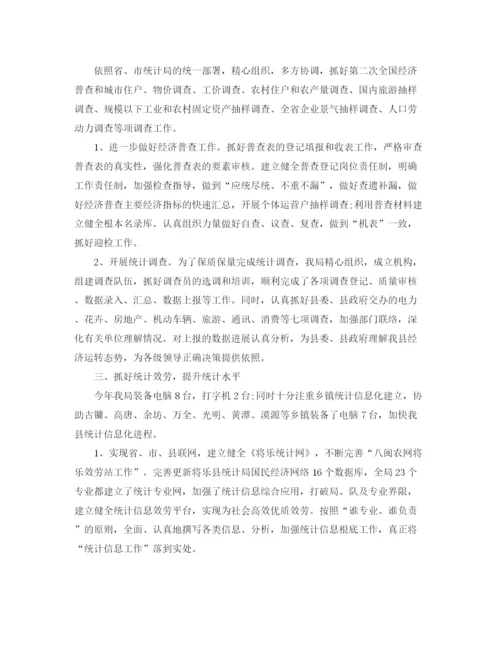 精编之数据统计员个人工作参考总结范文（通用）.docx