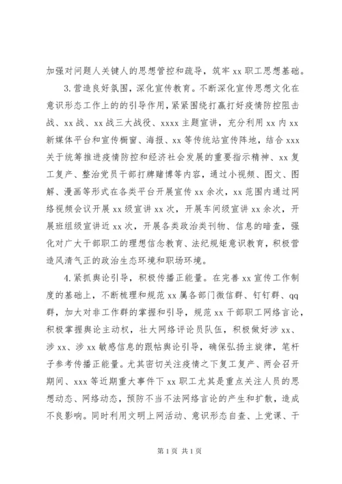 党委落实意识形态工作情况总结.docx