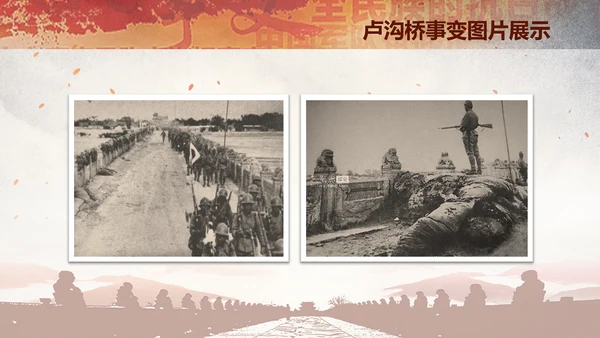 学习纪念卢沟桥事变七七事变历史简介PPT