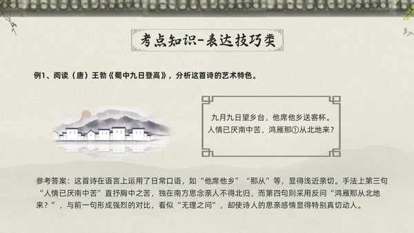 浅色古风高考诗歌鉴赏PPT模板宣传PPT动态PPT