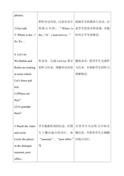 Unit1 How can I get there？ A Let's talk大单元教学设计（含教学