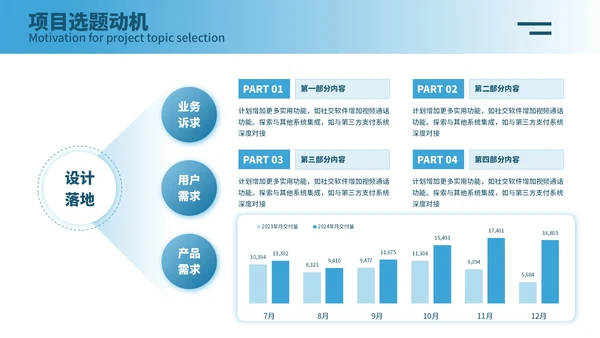 蓝色j简约风毕业答辩PPT模板