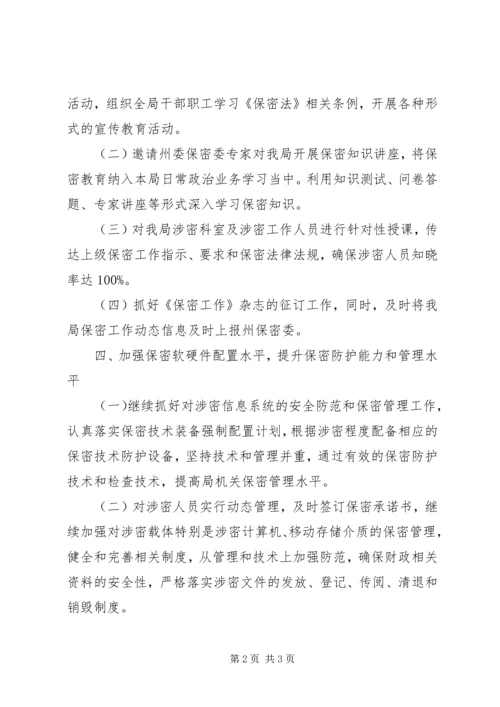 机关单位年度保密工作计划.docx