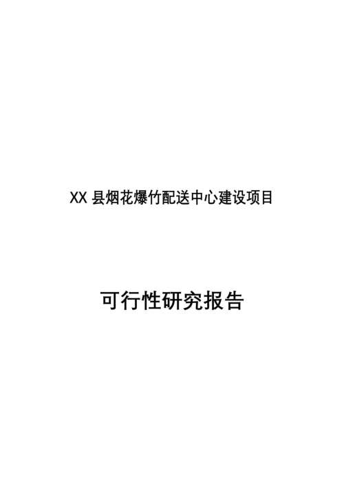 烟花爆竹销售项目可行性报告.docx