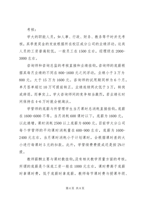 学大教育人力资源调研报告.docx