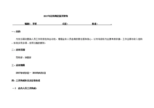 冠珠陶瓷薪资管理规定版