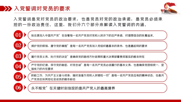 七一建党节建党99周年重温入党誓词永远忠诚于党ppt