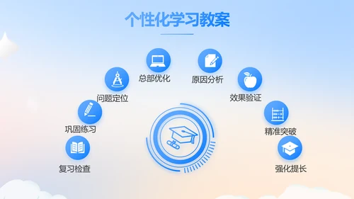 蓝色大气公务员培训课程动态PPT模板