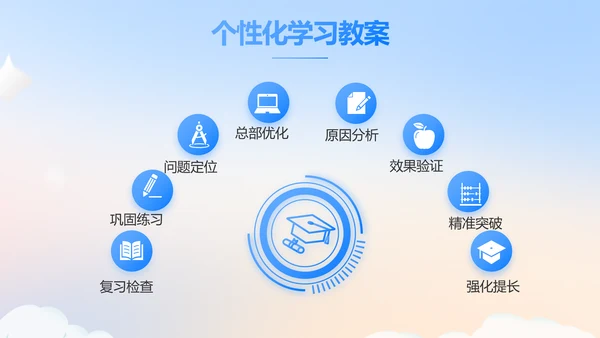 蓝色大气公务员培训课程动态PPT模板