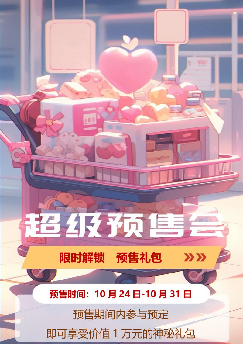 超级预售会双十一海报