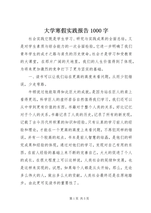 大学寒假实践报告1000字.docx