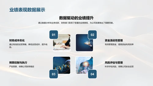 财务中期业绩汇报PPT模板