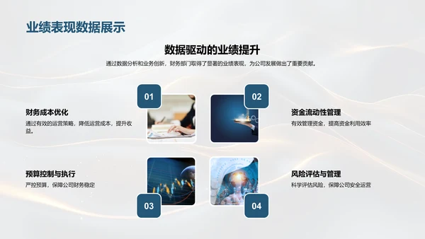 财务中期业绩汇报PPT模板