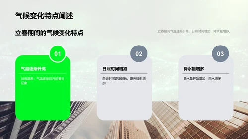 立春气候农业研究报告PPT模板