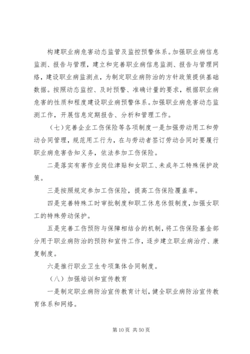 职业病危害防治规划和实施方案(打印).docx