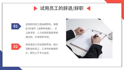 新员工入职与试用期管理办法企业管理通用PPT模板