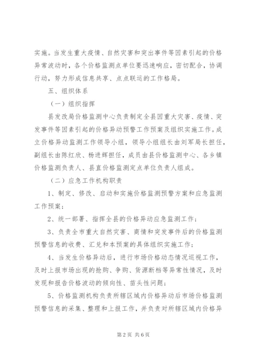 发改局价格监测应急预案.docx