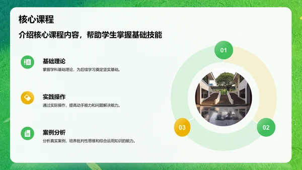绿色卡通风欢迎新同学PPT模板