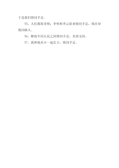 情同手足的意思.docx