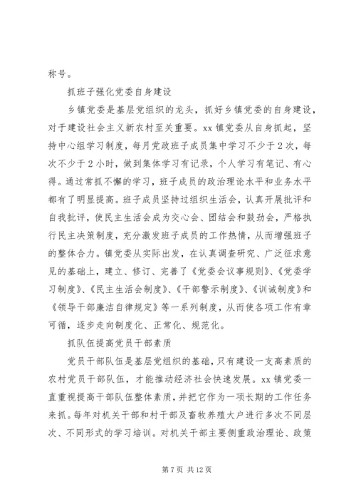 镇党委抓党建促发展纪实.docx