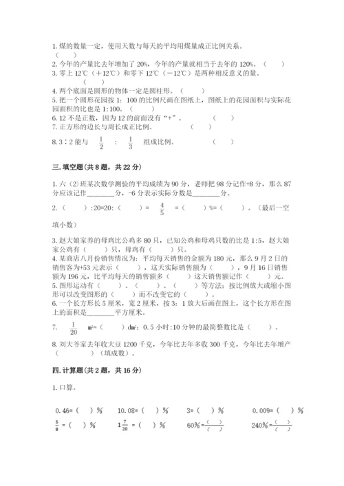 小升初数学期末测试卷附答案【夺分金卷】.docx
