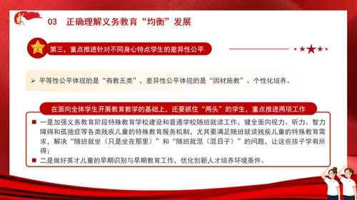 教育系统扎实推进义务教育优质均衡发展主题党课PPT
