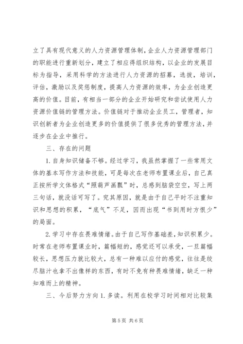 人力资源学习总结报告.docx