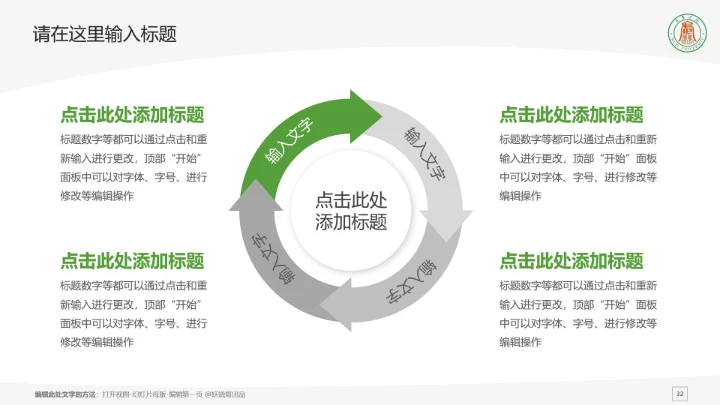 武夷学院课题学术汇报毕业论文答辩通用PPT模板