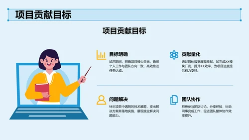 试用期转正答辩汇报PPT模板