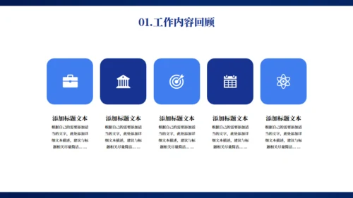 蓝色大气科技感企业年终总结项目汇报通用PPT模板