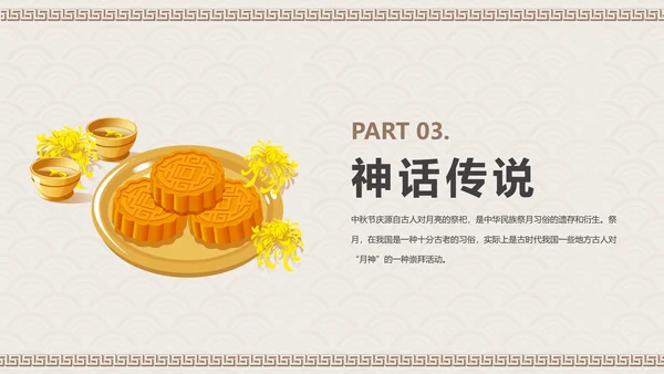 中国风传统中秋佳节PPT教学课件