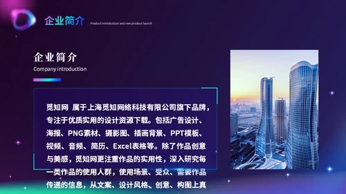 时尚酷炫科技感北极光产品发布会新品发布会品牌发布会ppt模板