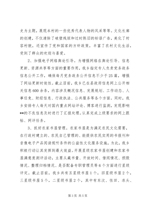 宣传思想文化工作情况汇报.docx