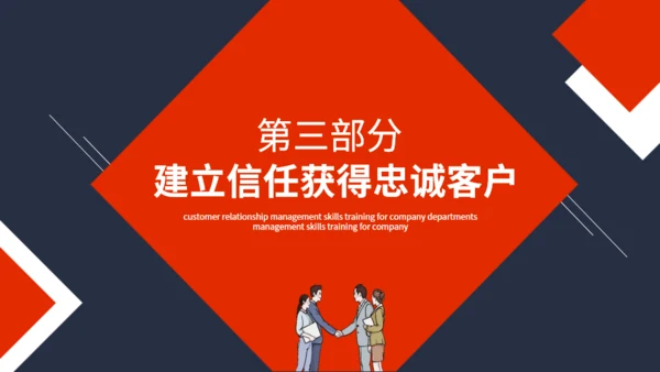 公司部门客户关系管理技能培训通用PPT模板