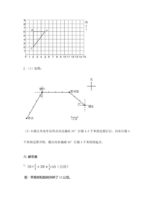 人教版六年级上册数学期中测试卷及答案【夺冠】.docx